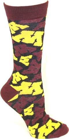 NCAA Minnesota Golden Gophers Repeater Team Mid-Calf Socks Cover
