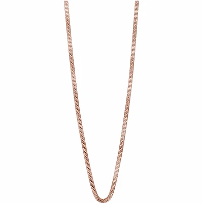 BERING Kette für Charm Beads 45 cm lang Mesh Halskette Strickoptik Farbe rotgold - Bild 1 von 2