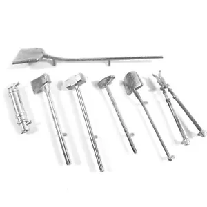 Shovel Fire Extinguisher Hammer Tool for 1/16 Henglong German Tiger I RC Tank - Picture 1 of 4