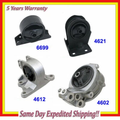 Juego de 4 piezas de montaje de motor y transmisión 99-03 Mitsubishi Galant 2,4 L para auto M046 Foto 1 de 4