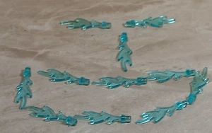 LEGO Water Seaweed Flames Lot of 10 FIRE Trans Blue Mermaid Bedroom Floor Ocean - Picture 1 of 1