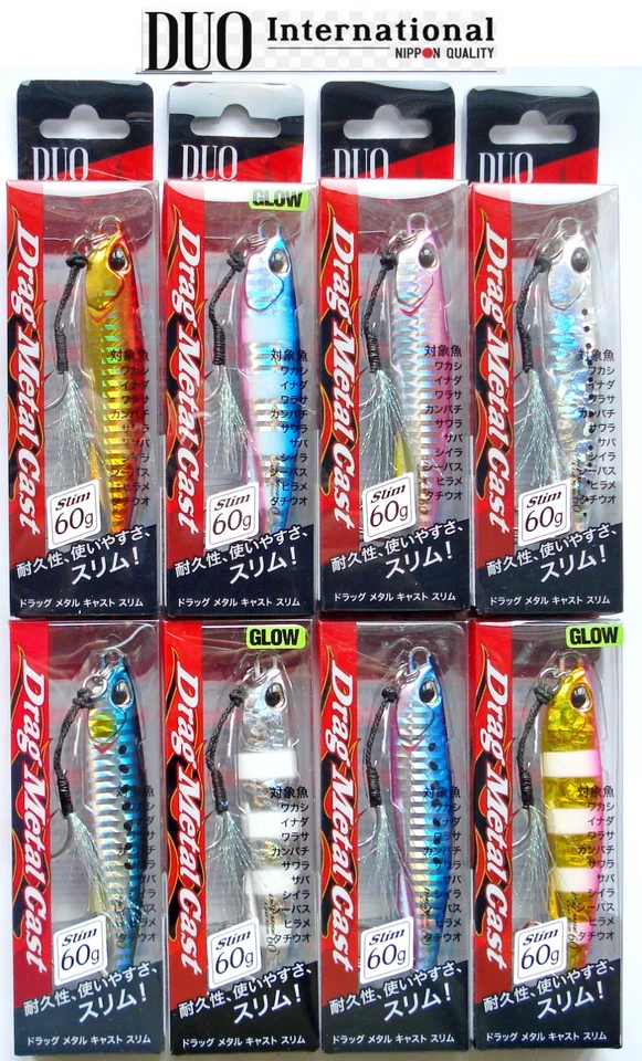 DUO DRAG METAL CAST Slim 60gr. 2-1/8oz Shore JIGGING, JIG, Salzwasser Angelköder - Bild 1 von 4
