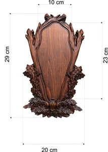 Brett für Hirsch, Bock, Reh Trophäenschild schild Gehörnschild K1-23P - Bild 1 von 3