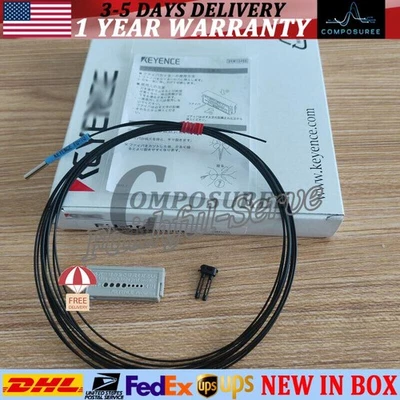 Fiber Optic Sensor Equipped Without Lens For KEYENCE FU-10 FU10 - Image 1 of 4
