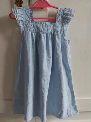 Mädchenkleid Impidimpi Gr 110 blau weiß Gestreift Top! - Bild 1 von 2