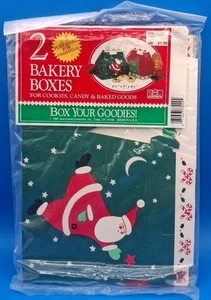 NUEVO COMO NUEVO Vintage 1991 Jeanmarie Creations cajas de panadería forradas de polietileno 6,75"x7"x4,25" - Imagen 1 de 4