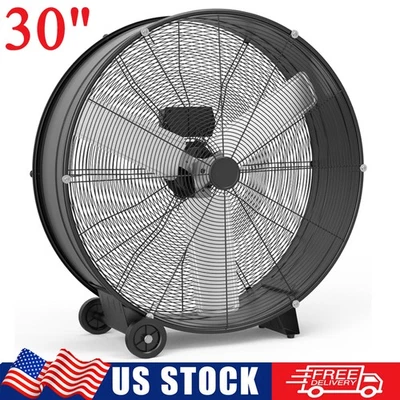 30英寸工业鼓风机3速高速地板冷却风扇空气循环器 — 第 1/4 张图片