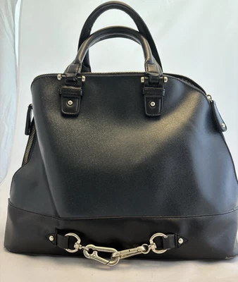 Bolso de mano Just Fab con correa de 2 asas de cuero sintético azul marino Foto 1 de 4