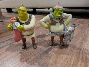 2009 Hallmark Ornament Shrek the Halls - Christmas Chaos! / Shrek & Boots - Picture 1 of 9