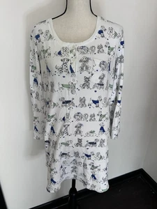 Pijama Carole Hochman 100 % algodón manga larga amigos peludos talla L - Imagen 1 de 19