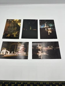 The Rose Center Shreveport Louisiana Vintage Post Cards Christmas Lights Lot 5 - Picture 1 of 8