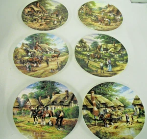 X6 Wedgwood Country Days Plates, 2 Certificates, Limited Edition Bone China #D2 - Picture 1 of 7
