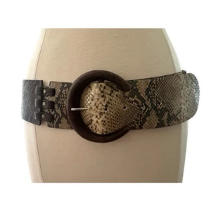 Streets Ahead Belt Women Large Tooled Leather Studded Hippie Boho Statement USA - Picture 1 of 15