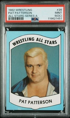 PAT PATTERSON 1982 WRESTLING ALL STARS SERIES A ROOKIE CARD #20 PSA 9 (OC)RC WWE - Image 1 of 3