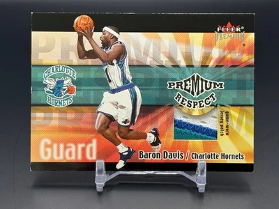 2001-02 Fleer Premium Commanding Respect нашивка на футболку Baron Davis 30/75! ЧИТАЙТЕ - Изображение 1 из 4
