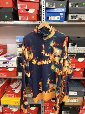 A Bathing Ape Tie Dye Stand Collar Loose Fit Crew Multi Crewneck size XL READ - Image 1 of 4