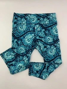 Fabletics Define 7/8 Powerhold High Waist Blue Serpentine 2X Leggings Women's - Picture 1 of 7