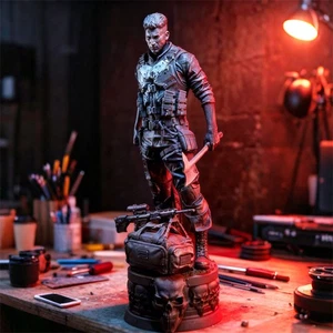 The Punisher 1/6 3D Printing Model Kit Unpainted Unassembled GK 36cm - Picture 1 of 4
