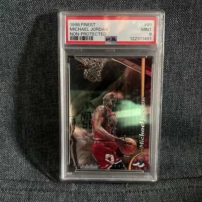 1998-99 Topps Finest - Michael Jordan #81 No-Protector PSA 9 - Image 1 of 2