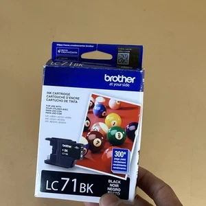 Genuine Original Brother LC71BK Ink Cartridge Black 03/2021 IN MFG Vacuum SEAL - Picture 1 of 7