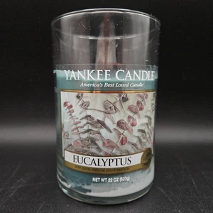 Yankee Candle Eucalyptus Vaso Grande 2 Mechas USADO 78% Izquierdo - Imagen 1 de 7