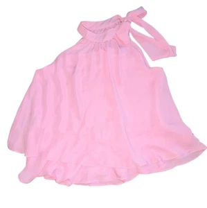 Camicetta Versona cravatta collo reggicalze - rosa chiaro - taglia small - nuova con etichetta - Foto 1 di 8