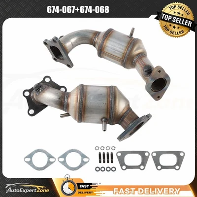 Manifold Catalytic Converter For 2018-2021 Chevrolet Traverse 3.6L Front & Rear Foto 1 de 4
