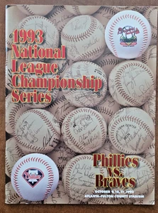 1993 NLCS Program - Philadelphia Phillies vs Atlanta Braves - Picture 1 of 6