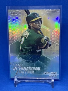 2018 Topps Chrome Update An International Affair #IA-KD Khris Davis Athletics - Picture 1 of 2