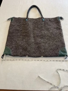 Gabs Franco Gabrielli Italy Patchwork Leather Convertible Tote Shoulder Bag - Picture 1 of 6