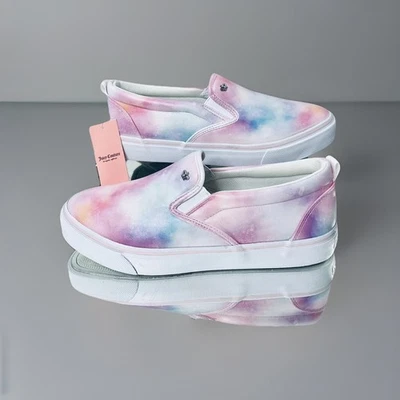 Novo Tênis Feminino JUICY COUTURE Rosa Azul Primavera Verão Mocassim 8 - Imagem 1 de 4