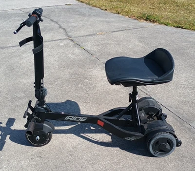 Scooter de movilidad Pride Mobility iRide negro portátil plegable SIN BATERÍA Foto 1 de 4