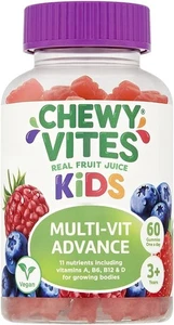 Chewy Vites Kids Multivitamin Advance 60 Gummy Vitamins 11 Essential Nutrients - Picture 1 of 9