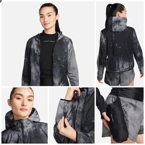 Chaqueta de correr Nike Trail para mujer repelente talla mediana $120 gris FN6853-010 - Imagen 1 de 18