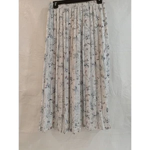 Andrea Gayle gonna midi plissettata stampa floreale elastico in vita donna taglia M - Foto 1 di 6