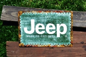 JEEP Explore Insegna Metallo Alluminio - Wrangler - Grand Cherokee - Rubicone - Stagno - Foto 1 di 4