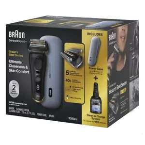 Braun Series 9 Sport + Electric Shaver with Clean and Charge Station & Powercase - Picture 1 of 7