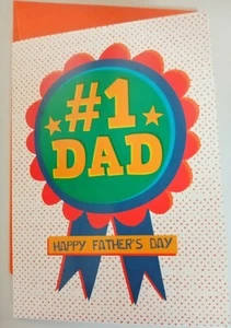#1 Número 1 Papá Happy Fathers Day Tarjeta Paperchase 115 mm x 145 mm - Imagen 1 de 1