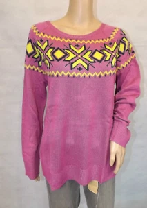 ★ Markenpullover ★ L 44/46 ~ Pullover ~ pink ~ Norwegerpullover ~ NEU - Bild 1 von 1