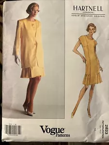 Vogue Sewing Pattern 2823 Hartnell London Womens Jacket & Dress Size 14 - Picture 1 of 2