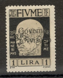 WWI - ITALY OCC. FIUME - MH STAMP Mi# 124 - SIGNED - 1921.. (D) - Picture 1 of 2