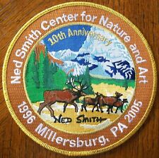 NED SMITH 1996-2005 6" 10TH ANNIVERSARY IN GOLD ELK HERD PATCH MILLERSBURG, PA