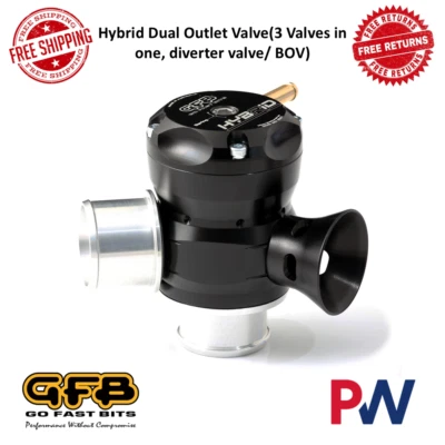 Válvula de soplado de doble salida híbrida Go Fast Bits 3 en 1 para Mitsubishi y Subaru Foto 1 de 4