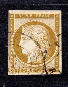 + COTE 1200E / 10C CERES No1 CACHET TYPE 15 / SIGNE CALVES et ROUMET - Imagen 1 de 2