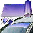 1x Purple Car Decal Sun Visor Strip Tint Film Front Windshield UV Shade Sticker 