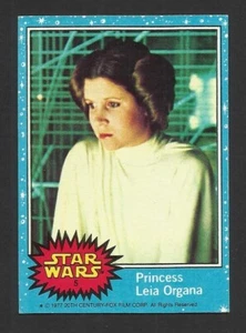 (CB7) PRINCESS LEIA ORGANA #5 star wars 1977 Topps trading card US ISSUE BLUE - Picture 1 of 2