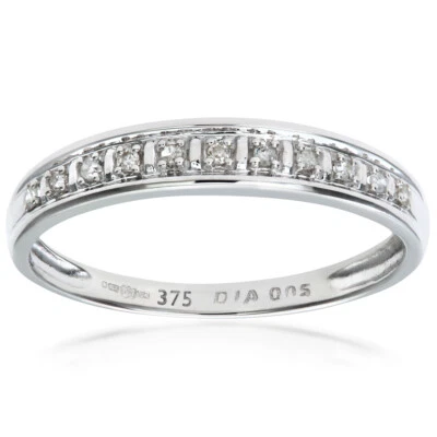 9ct White Gold Diamond Eternity Ring by Naava - Image 1 of 4