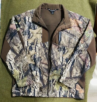 Habit Zip Up Jacket Brown/Camo Woman’s Large - Image 1 of 4