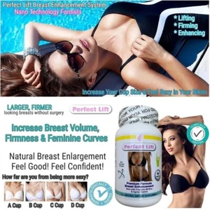 Breast Enhancement Cream Capsules Serum - Supports Firming Larger Boobs Bust Set - Picture 1 of 21