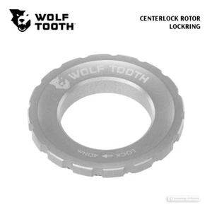 Anillo de bloqueo del rotor de freno de disco Wolf Tooth con bloqueo central: PLATEADO - Imagen 1 de 1